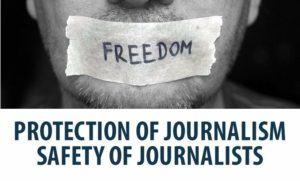 protection of journalism logo