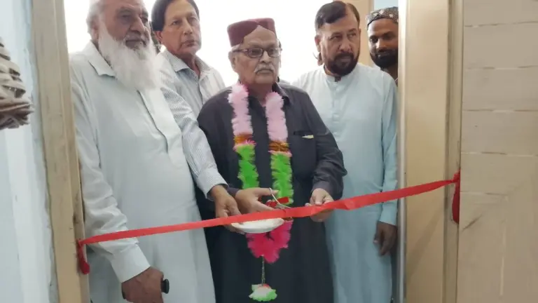 Rural Media Network Pakistan President Ehsan Ahmed Sehar Inaugurates Alvi Press Chambers at Samasata