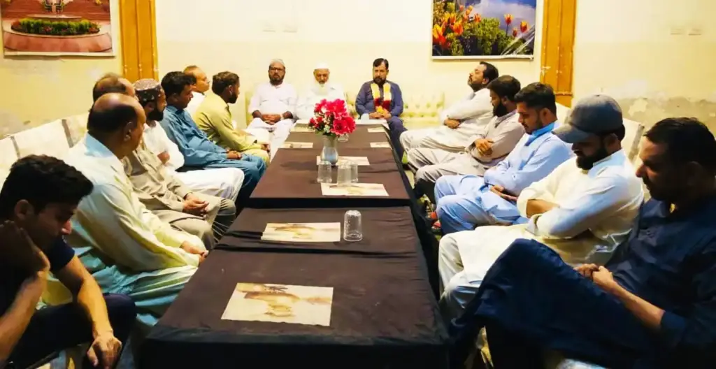 Anjuman-e-Tajran President Fulfils Commitment to Support Deserving Journalists 2 A view of press club samasata ceremony